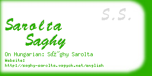 sarolta saghy business card